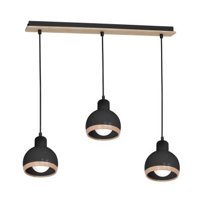 Milagro lampa wisząca Oval 3xE27 czarna MLP7046 (MLP7046)