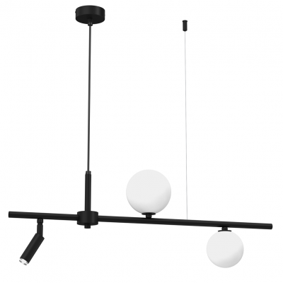 Lampa wisząca czarny żyrandol Milagro SIRIO 3x G9 (MLP8407)
