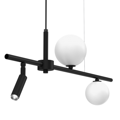 Lampa wisząca czarny żyrandol Milagro SIRIO 3x G9 (MLP8407)