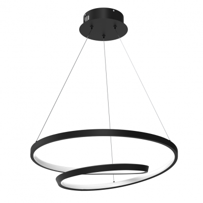 Lampa wisząca ring czarna LUCERO LED Milagro (ML7948)