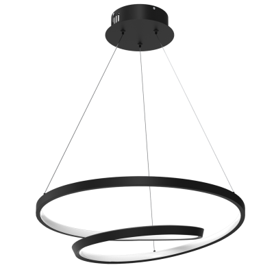 Lampa wisząca ring czarna LUCERO LED Milagro (ML7948)