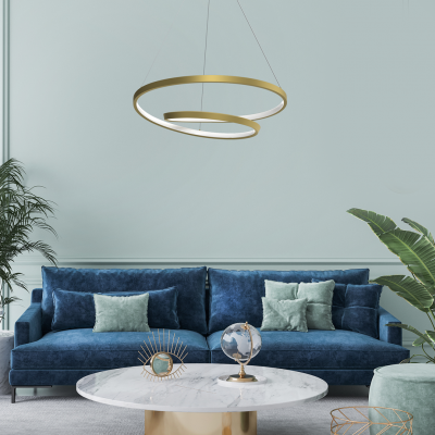 Lampa wisząca LUCERO GOLD 48W LED ML7950 MILAGRO (ML7950)