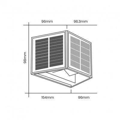 Kinkiet solarny Wings 50lm 3000K EKO9097 Milagro (EKO9097)