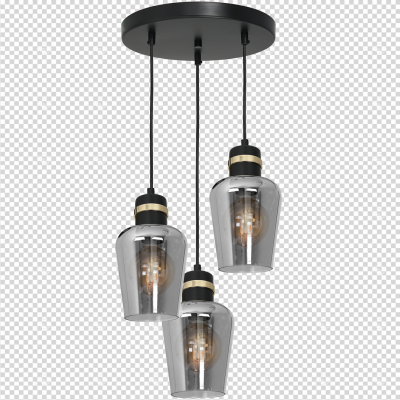 Milagro lampa wisząca Richmond 3xE27 czarno/złota MLP6541 (MLP6541)
