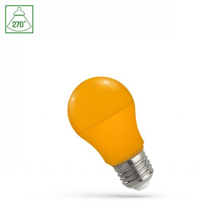 LED GLS E-27 230V 4.9W ORANGE  WOJ+14609 Spectrum Led (WOJ+14609)