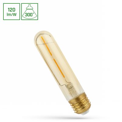 Żarówka LED retro T30 tuba E-27 2W ciepła biel  WOJ+14080 Spectrum Led (WOJ+14080)