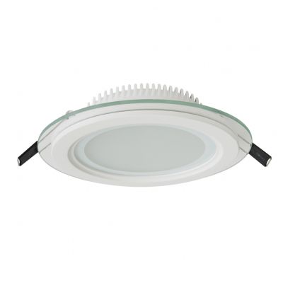 FIALE ECO LED ROUND 230V 12W IP20 CW SUFITOWE oczko szklane  SLI021021CW Spectrum Led (SLI021021CW)