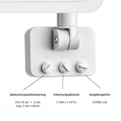 Naświetlacz reflektor halogen z czujnikiem ruchu 20W neutralna  SLI029042NW_CZUJNIK Spectrum Led (SLI029042NW_CZUJNIK)