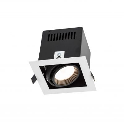 Modern Day Mini GU10 250V IP20 112x112x115mm biały środek czarny  SLIP002011 Spectrum Led (SLIP002011)