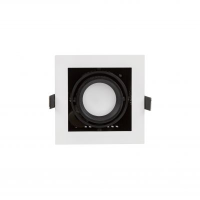 Modern Day Mini GU10 250V IP20 112x112x115mm biały środek czarny  SLIP002011 Spectrum Led (SLIP002011)