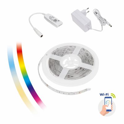 Zestaw SMART taśma LED RGB+kontroler+zasilacz WIFI  WOJ+14493 Spectrum Led (WOJ+14493)