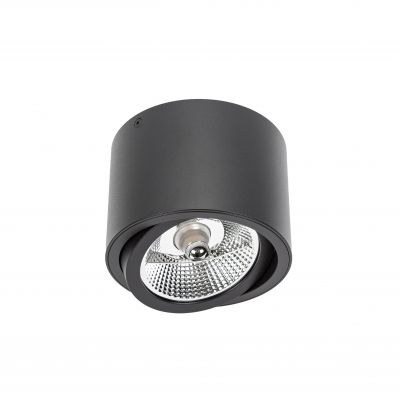 Oprawa natynkowa CHLOE AR111 GU10 250V IP20 139x100mm czarny okrągła ruchoma  SLIP005013 Spectrum Led (SLIP005013)