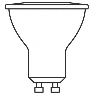 LED VALUE PAR16 50 36 4,5W 827 230V GU10 BK LEDVANCE (4058075766334)