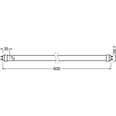 SubstiTUBE T8 Value 0,6m 7,3W 865 EM LEDVANCE (4058075611658)