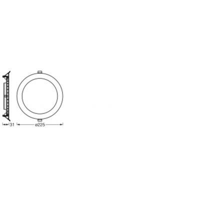 SUN@HOME Downlight Slim 225mm TW LEDVANCE (4058075575851)