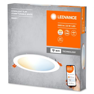 Oprawa Podtynkowa Panel LED DOWNLIGHT 22W 2000lm CCT 22,5cm SMART+ WIFI 4058075573277 LEDVANCE (4058075573277)