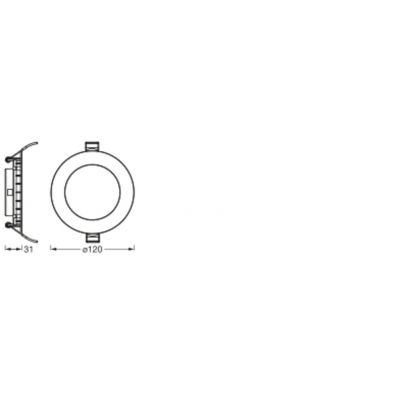 Oprawa Podtynkowa Panel LED DOWNLIGHT 4,5W 550lm CCT 12cm SMART+ WIFI 4058075573253 LEDVANCE (4058075573253)
