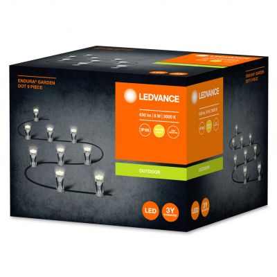 Dekoracyjne punkty świetlne LED 6W 3000K ciepła ENDURA GARDEN 9 Dot 4058075478411 LEDVANCE (4058075478411)