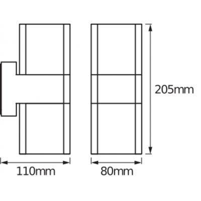 Kinkiet ogrodowy LED INTELIGENTNY 13,5W RGB+W Ciemny szary SMART+ WiFi CUBE 4058075478077 LEDVANCE (4058075478077)