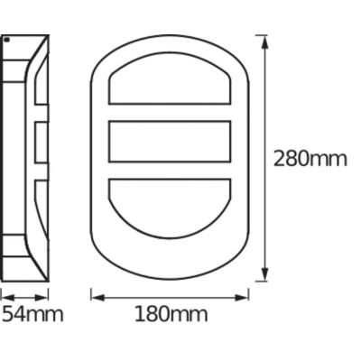 Kinkiet lampa elewacyjna ścienna 12W 650lm 3000K Endura STYLE PLATE WALL 4058075477858 LEDVANCE (4058075477858)