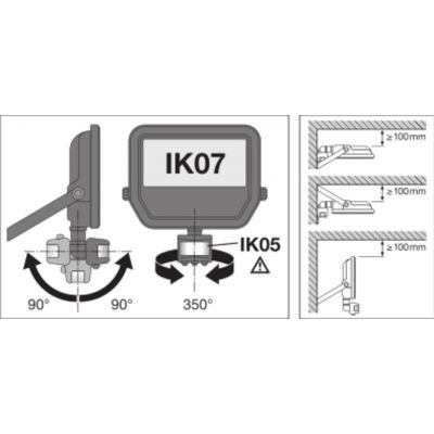 Naświetlacz LED FLOOD LED PERFORMANCE 10W/4000K SYM 100 SENSOR WT 4058075460898 LEDVANCE (4058075460898)