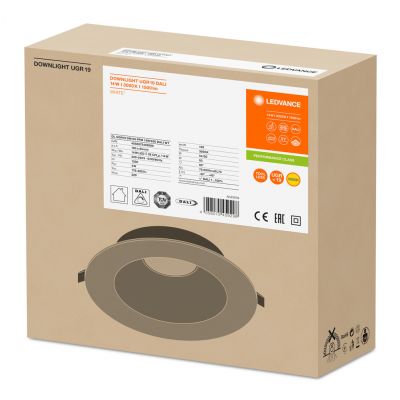 DOWNLIGHT UGR19 DN155 PFM 14W 830 DALI WT LEDV LEDVANCE (4058075459298)