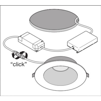 DOWNLIGHT UGR19 DN155 PFM 14W 830 DALI WT LEDV LEDVANCE (4058075459298)