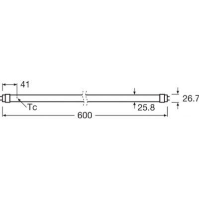 ST8V-0.6m-7.6W-830-EM LEDVANCE (4058075454446)