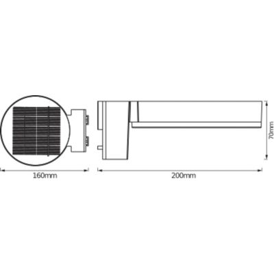 Kinkiet Ogrodowy Solarny LED Lampa Elewacyjna 6W Czarna Okrągła ENDURA STYLE 4058075392762 LEDVANCE (4058075392762)