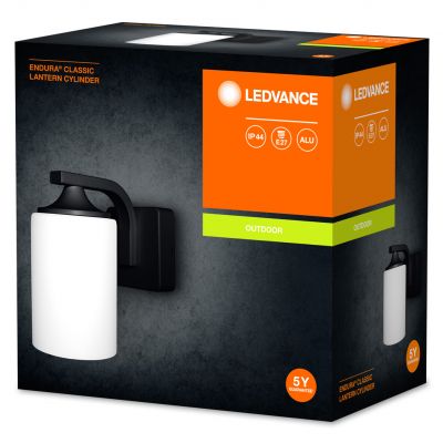 Kinkiet ścienny zewnętrzny elewacyjny lampa ścienna Czarna IP43 ENDURA CLASSIC Lantern Cylinder E27 4058075392663 LEDVANCE (4058075392663)
