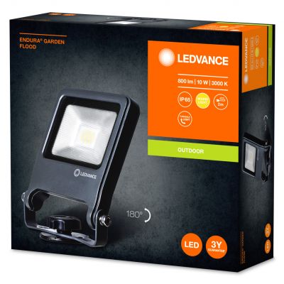 Naświetlacz LED 10W 800lm 3000K Ciepła IP65 Szary GARDEN Flood Endura Wbijany 4058075206847 LEDVANCE (4058075206847)