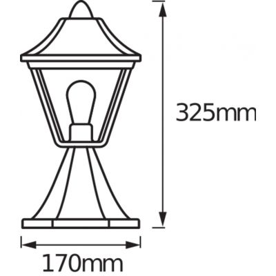 Lampa ogrodowa latarnia zewnętrzna E27 33cm Endura Classic Tradition 4058075206342 LEDVANCE (4058075206342)