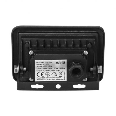FARO LED 20W naświetlacz 1600lm, IP65, 4000K AD-NL-6253BL4 ORNO (AD-NL-6253BL4)