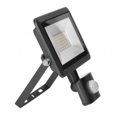 FARO S LED 30W naświetlacz z PIR, 2400lm, IP44, 4000K, aluminium + szkło AD-NL-6254BLR4 ORNO (AD-NL-6254BLR4)