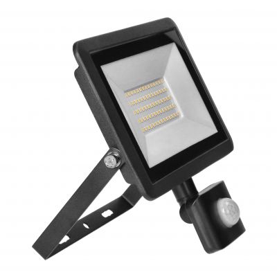 FARO S LED 50W naświetlacz z PIR 4000lm, IP44, 4000K, aluminium + szkło AD-NL-6255BLR4 ORNO (AD-NL-6255BLR4)