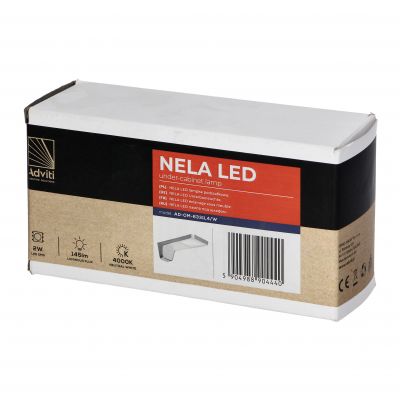 NELA lampka podszafkowa LED 2W, 145 lm, 4000K, biała AD-OM-6331L4/W ORNO (AD-OM-6331L4/W)