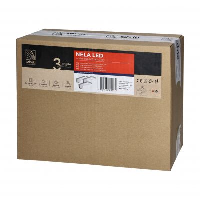 NELA zestaw 3 lampek podszafkowych LED, 2x2W + 7,5W, 4000K, z USB, biały AD-OM-6332L4/W ORNO (AD-OM-6332L4/W)