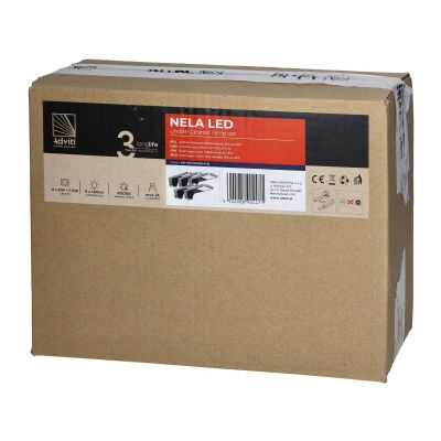 NELA zestaw 5 lampek podszafkowych LED, 4x2W + 7,5W, 4000K, z USB, czarny AD-OM-6333L4/B ORNO (AD-OM-6333L4/B)