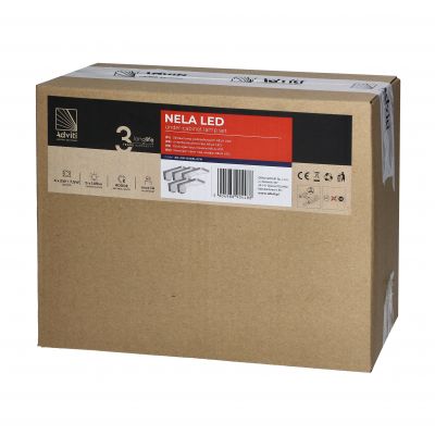 NELA zestaw 5 lampek podszafkowych LED, 4x2W + 7,5W, 4000K, z USB, biały AD-OM-6333L4/W ORNO (AD-OM-6333L4/W)