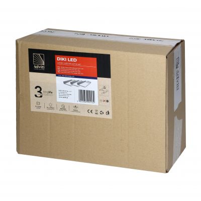 DIKI zestaw 3 lampek podszafkowych LED, 3x2W, 4000K, z wyłącznikiem bezdotykowym, srebrny AD-OM-6335L4/G ORNO (AD-OM-6335L4/G)