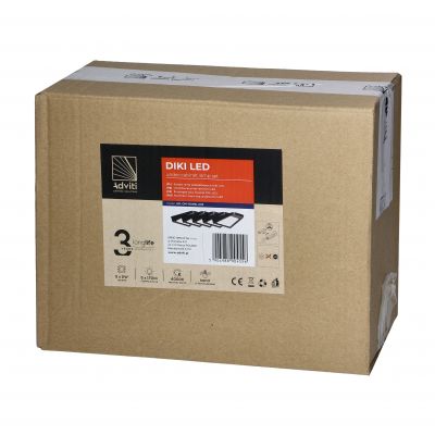DIKI zestaw 5 lampek podszafkowych LED, 5x2W, 4000K, z wyłącznikiem bezdotykowym, czarny AD-OM-6336L4/B ORNO (AD-OM-6336L4/B)