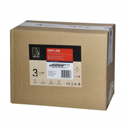 DIKI zestaw 5 lampek podszafkowych LED, 5x2W, 4000K, z wyłącznikiem bezdotykowym, srebrny AD-OM-6336L4/G ORNO (AD-OM-6336L4/G)