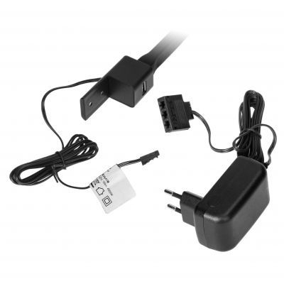 TEO zestaw 2 lampek nocnych LED, 2x7,5W, 4000K, z USB, czarny AD-OM-6338L4/B ORNO (AD-OM-6338L4/B)