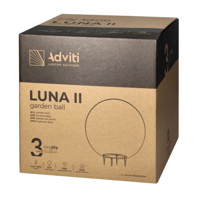 Lampa kula ogrodowa 28cm biała E27 wbijana zewnętrzna IP65 ORNO (AD-OP-6586WE27ZM)