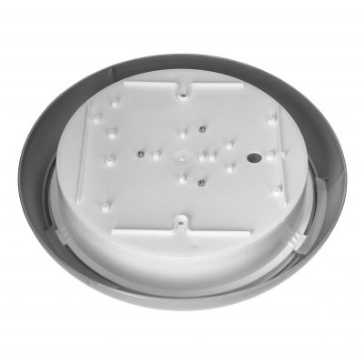 KOKO oprawa LED 12W z mikrofalowym czujnikiem ruchu, 3000K, 1100lm, srebrna-polipropylen, klosz mato AD-PL-6257GLPMM3 ORNO (AD-PL-6257GLPMM3)