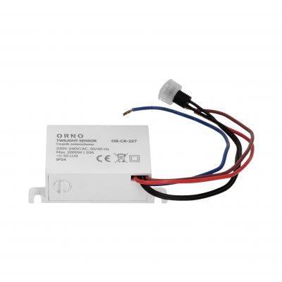 Czujnik zmierzchowy z hermetyczną zewnętrzną sondą, IP54, mini, 2000W OR-CR-227 ORNO (OR-CR-227)