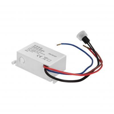 Czujnik zmierzchowy z hermetyczną zewnętrzną sondą, IP54, mini, 2000W OR-CR-227 ORNO (OR-CR-227)