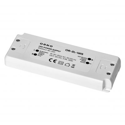 Zasilacz LED 12V DC 30W 2,5A IP20 OR-ZL-1615 ORNO (OR-ZL-1615)