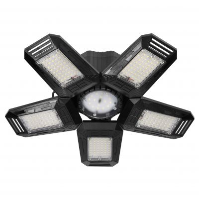 RIGEL LED, lampa warsztatowa składana 5-skrzydłowa, E27, 55W, 6500K, 4950lm WL-10 ORNO (WL-10)