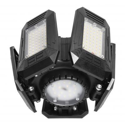 RIGEL LED, lampa warsztatowa składana 5-skrzydłowa, E27, 55W, 6500K, 4950lm WL-10 ORNO (WL-10)